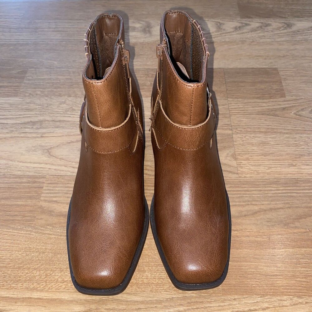 Sun + Stone Women's Brown Harness Westinn Booties Shoes Size 7M NWOB - Picture 4 of 11